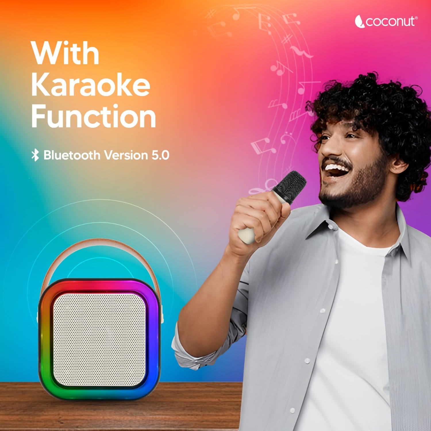 BILLY RGB Karaoke Speaker with Wireless Microphone